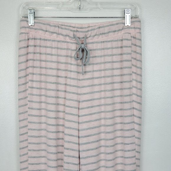 Splendid Elora Soft Cozy Gray Pink Striped Jogger Style Pajama Pants Size XS - Picture 2 of 10